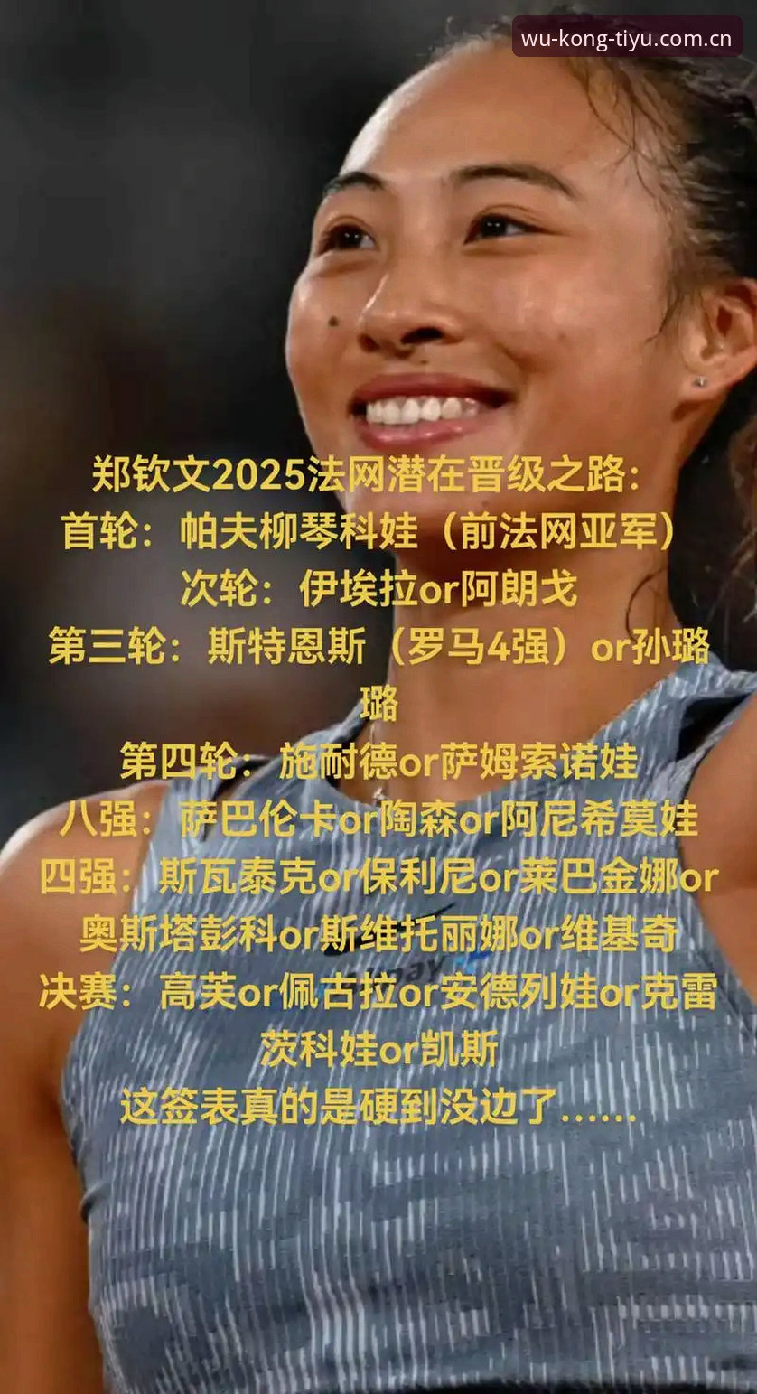 悟空体育最新版本 法网女单签表解析与观赛指南:郑钦文再迎保分挑战